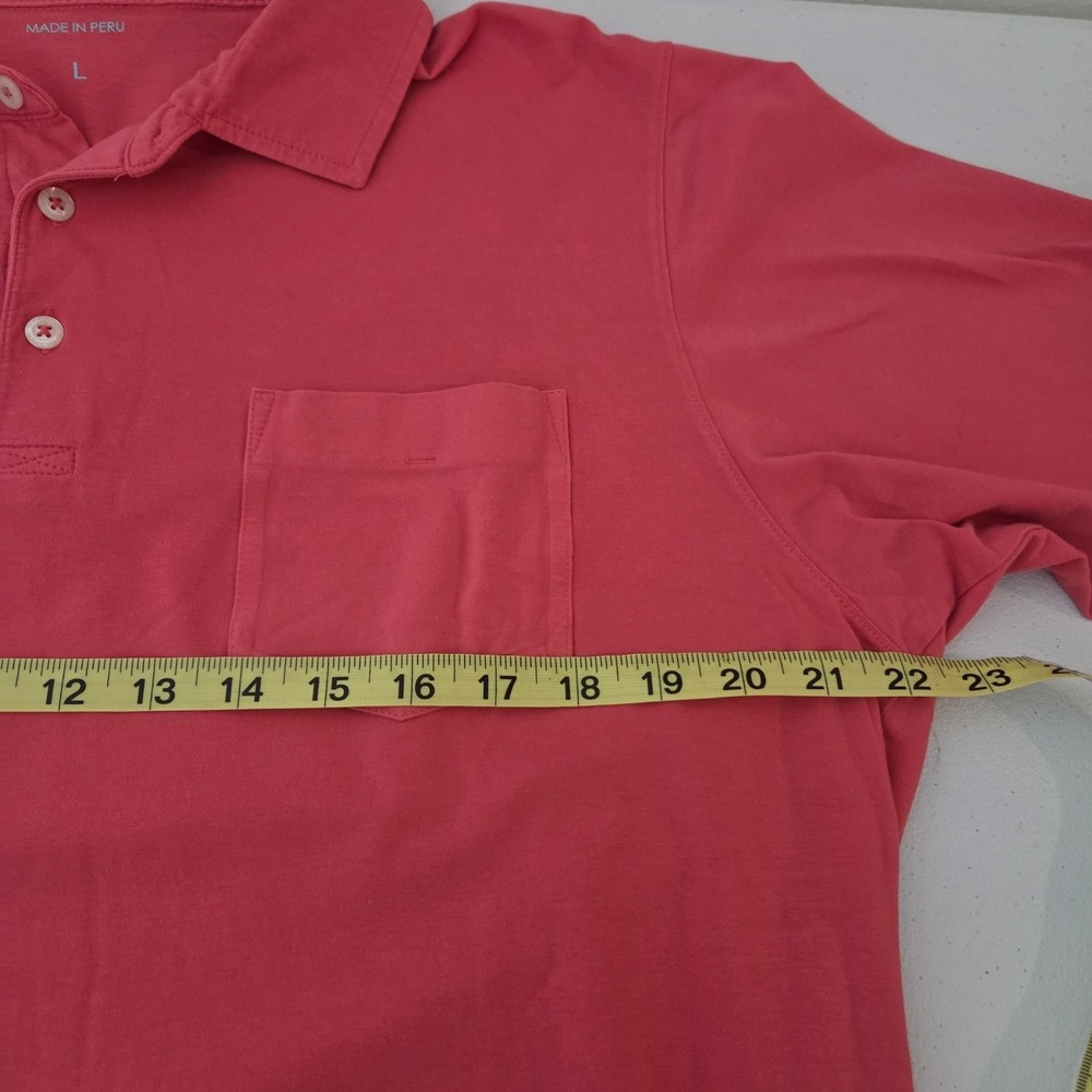 B Draddy Polo‎ Shirt Mens L Pink Pima Cotton Golf Short Sleeve 1912 Merion - Picture 12 of 13